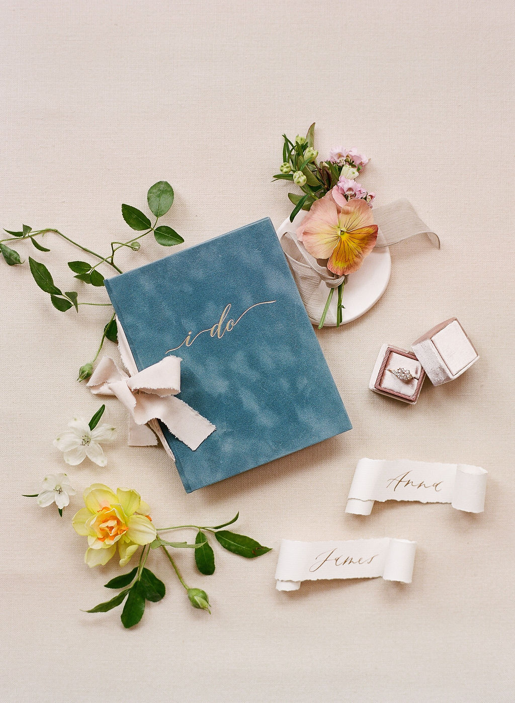 French blue velvet wedding story writer vow book