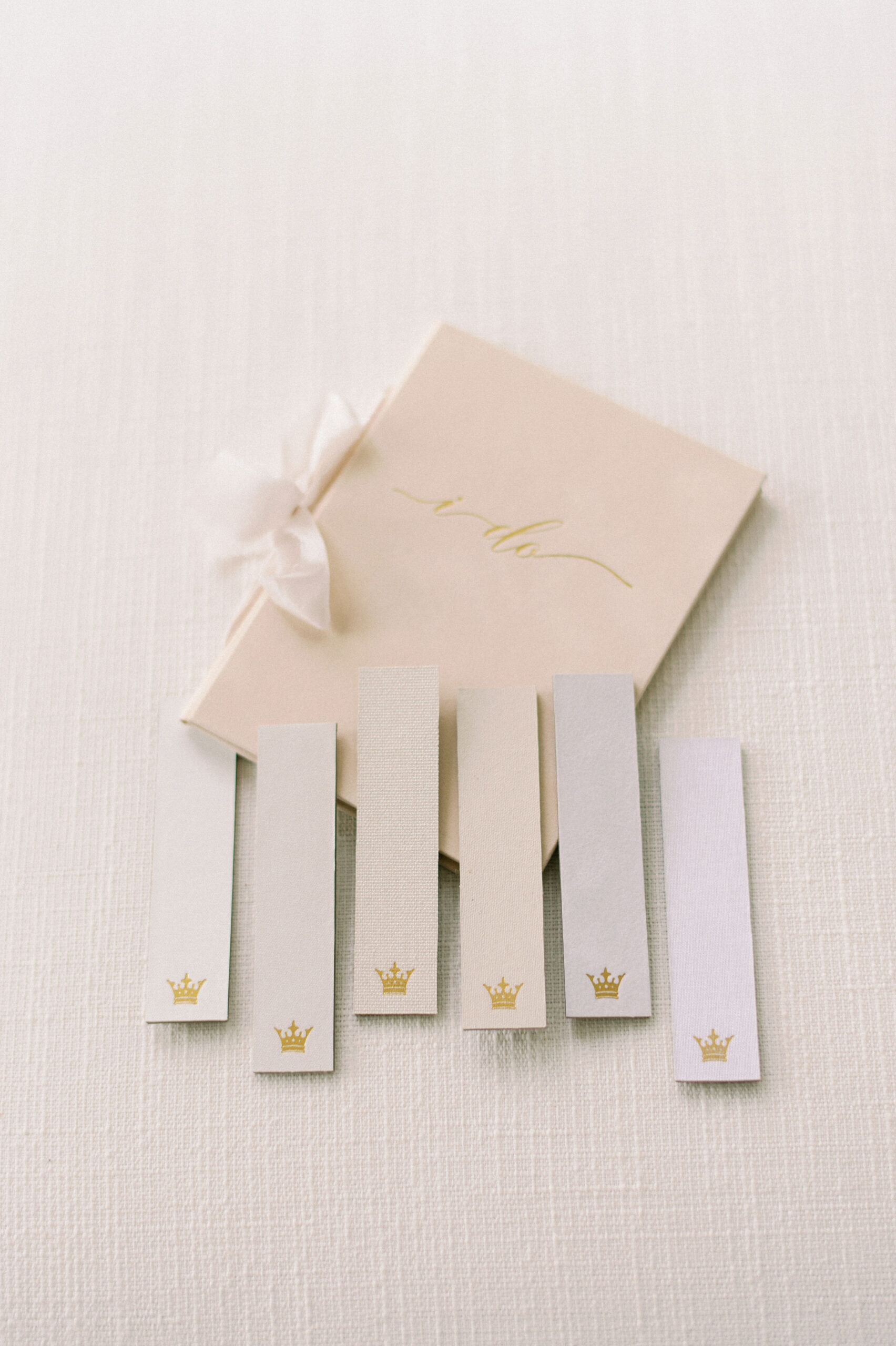 Wedding Story Writer light color muted vow books