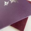 Purple Burgundy vow book butterflies