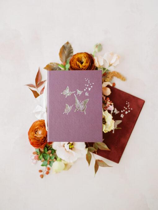 butterfly nature inspired vow book