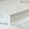Corner of a luxury wedding box Custom Three Compartment Heirloom Box, heirloom wedding storage container